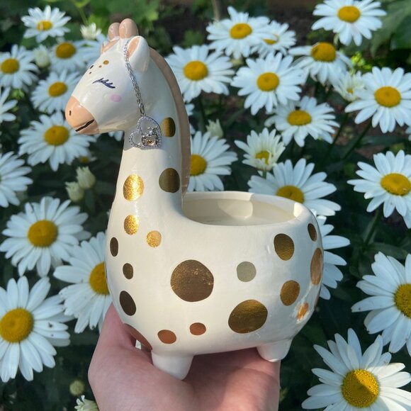 Happy Giraffe ceramic planter jar, Charmed Aroma - Picture 5 of 5
